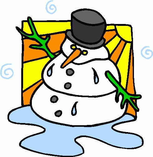 Melting Snowman Clipart#2196053.