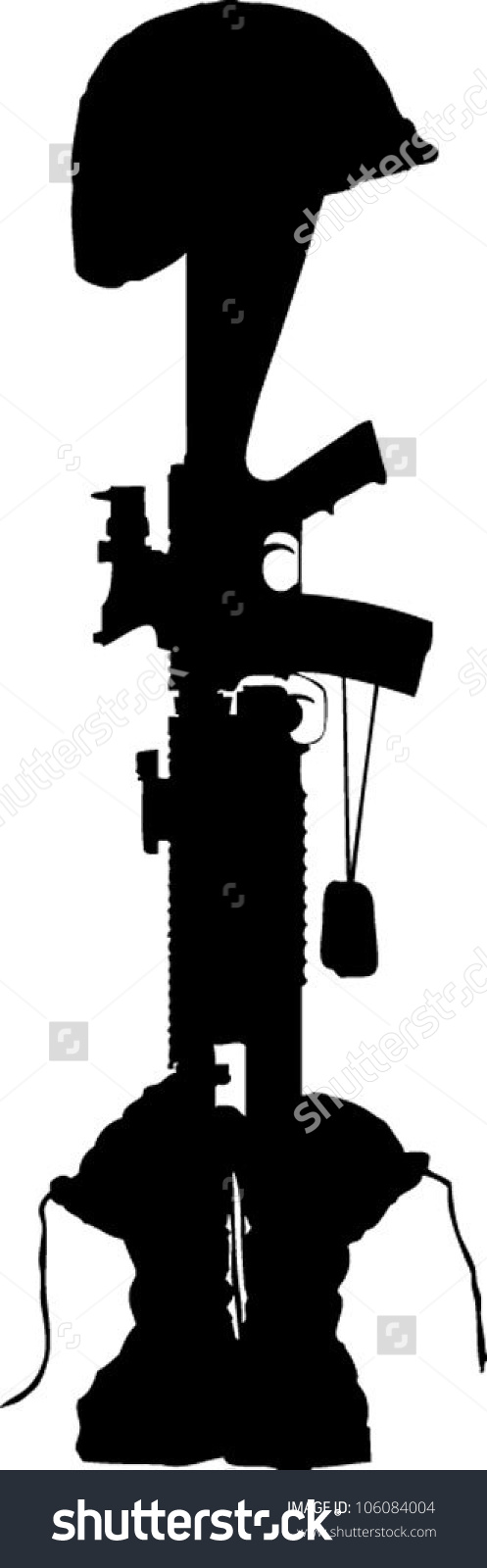 Fallen Soldier Clipart.