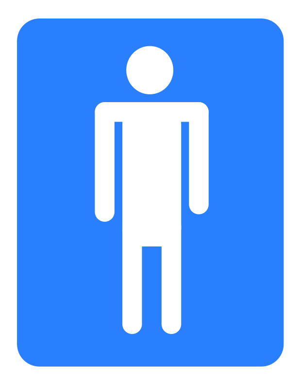 Free Clipart: Men bathroom..