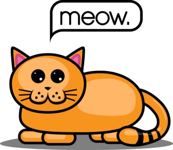 Meow Clip Art.