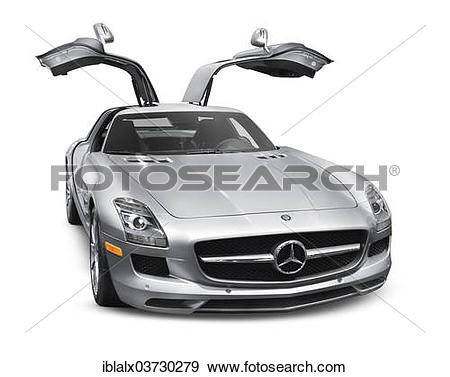 Stock Photograph of "2011 silver Mercedes.