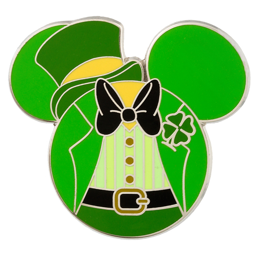 MICKEY MINNIE MOUSE ST PATRICKS DAY IRON ON HEAT T.