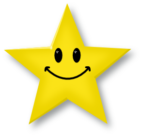 Free Smiley Face Star Clipart Image.