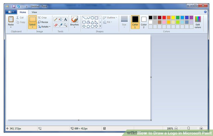 How to Draw a Logo in Microsoft Paint: 7 Steps (with Pictures).