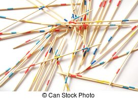 Stock Photography of mikado sticks.