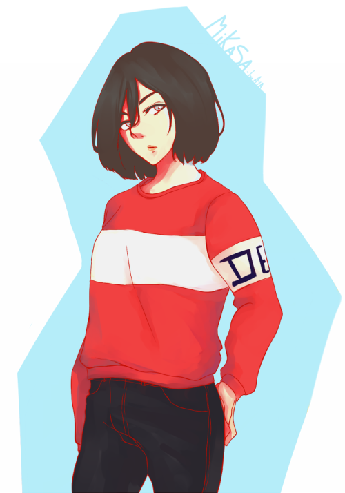 mikasa ackerman modern au.