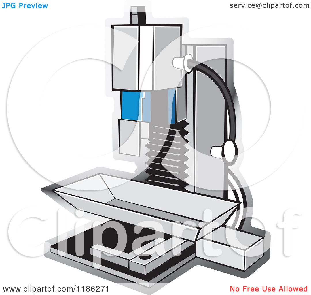 Clipart of a Milling Machine.