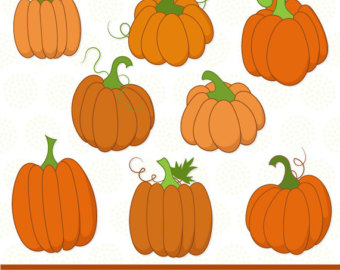 Vector pumpkin clipart.