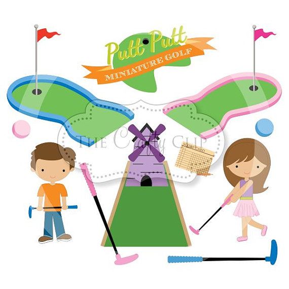 SALE Mini Golf Madness Clipart Set by TheCraftyClip on Etsy.