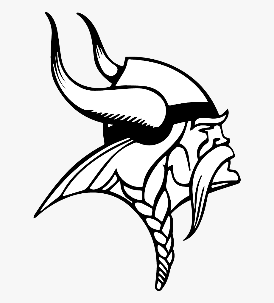 Minnesota Vikings Logo Black And White.