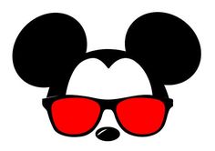 Mickey Mouse Silhouette Sunglasses.