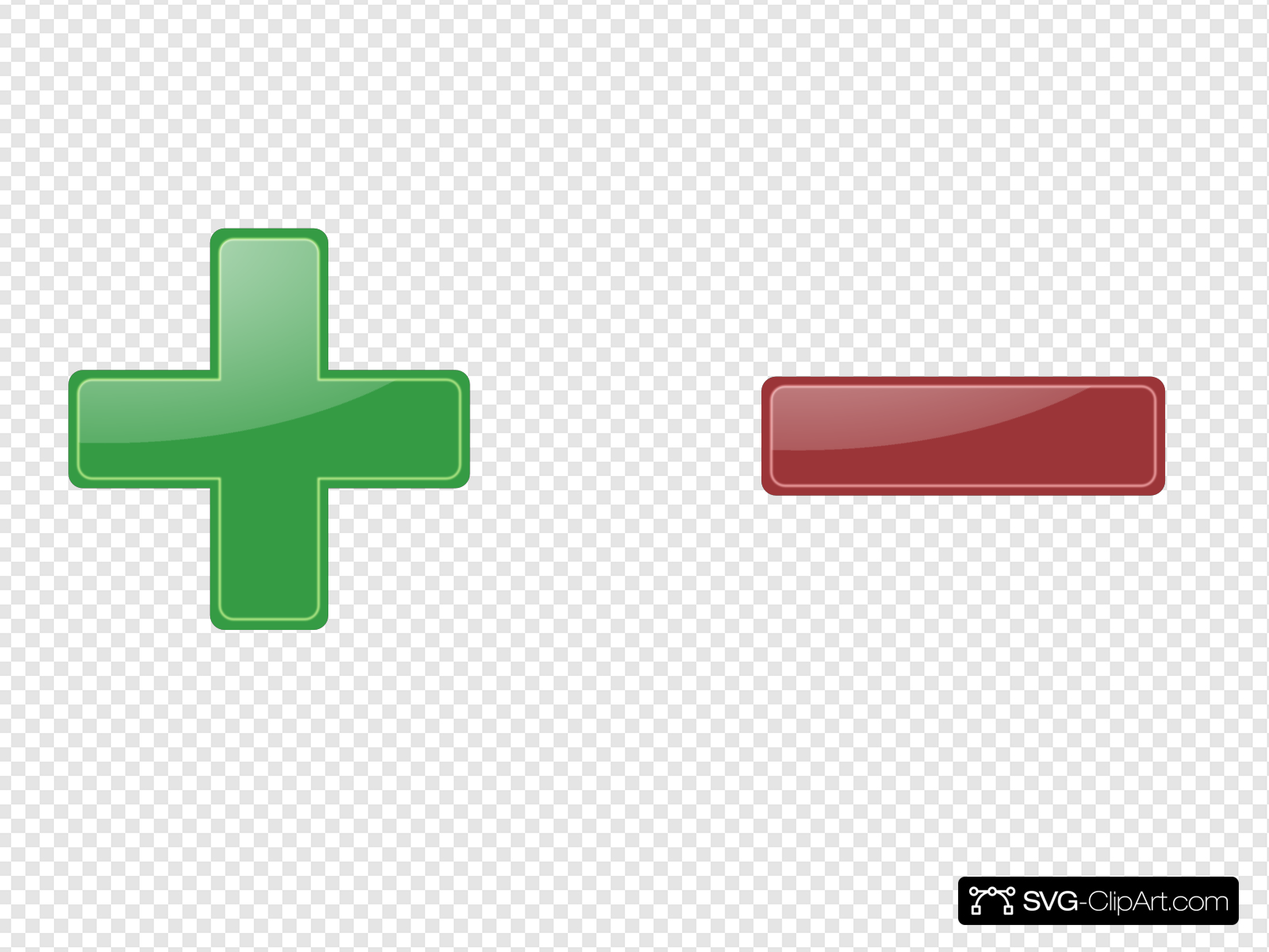 Plus And Minus Clip art, Icon and SVG.