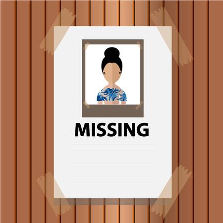 59 Missing Person Poster Stock Vector Illustration And.