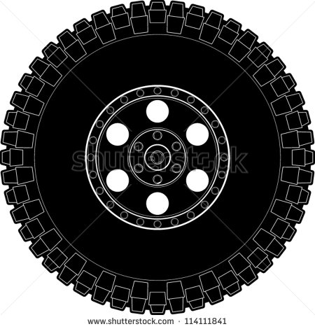 Mud Tire Clipart.