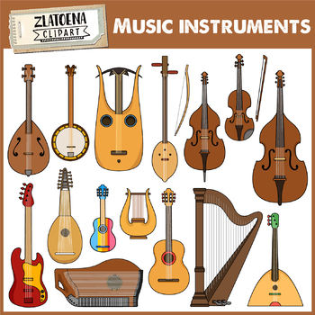 Musical Instruments Clip Art.