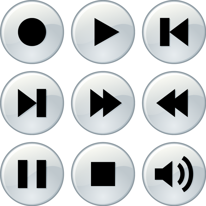 music player buttons color download svg eps png psd ai.