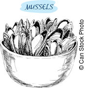 Mussels Stock Illustrations. 1,164 Mussels clip art images and.