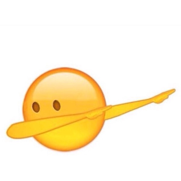 Dabbing Emoji Clipart.