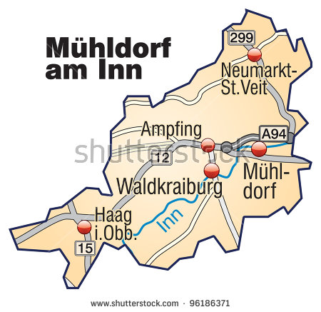 County Muhldorf Am Inn, Bavaria, Germany Stock Photo 96186371.