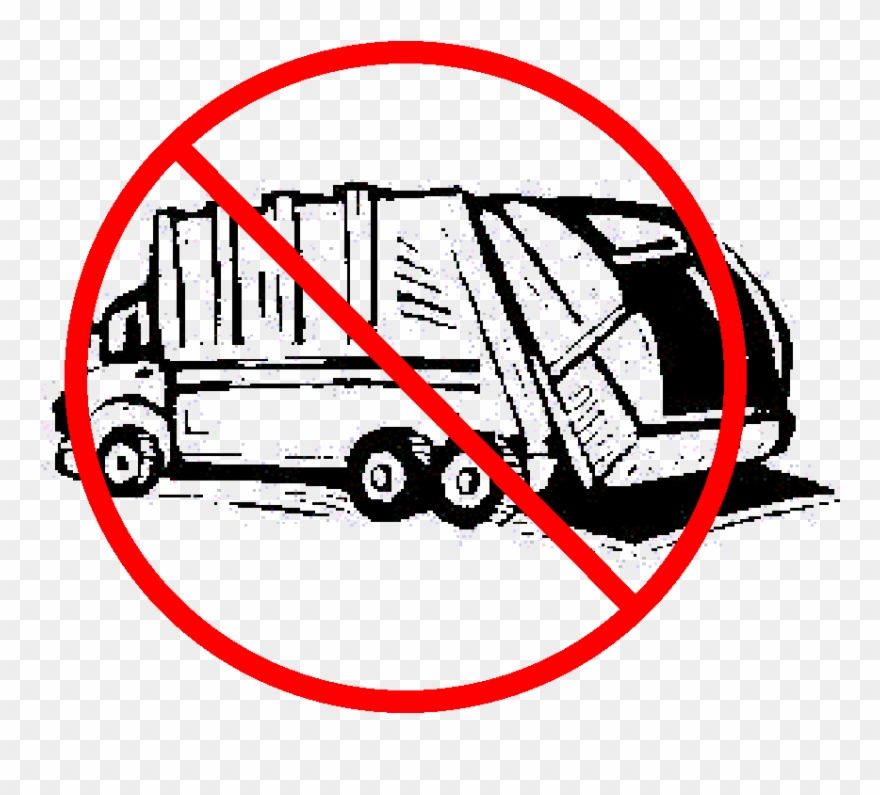 No Garbage Truck Sign Clipart (#2163218).