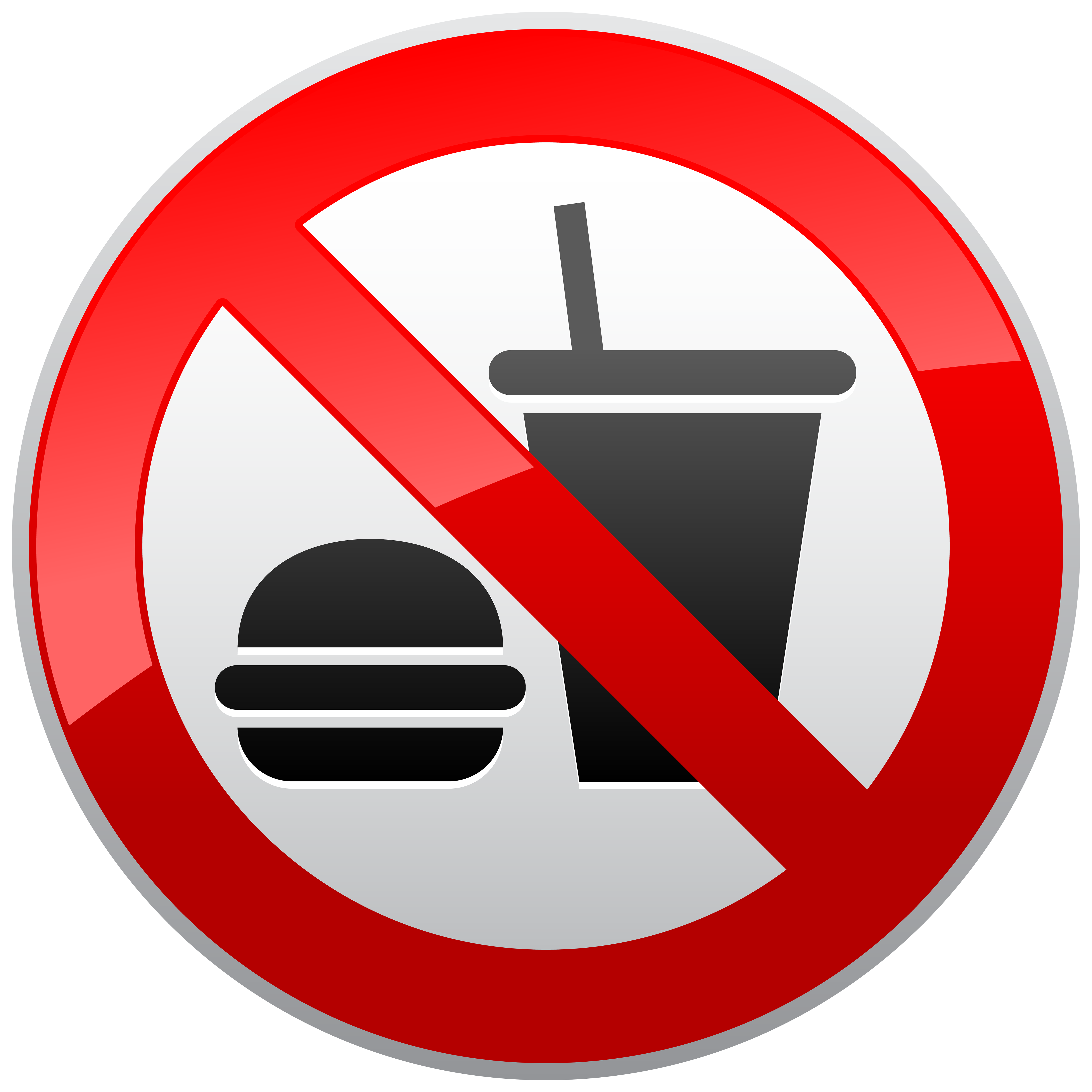 No eating in class clipart.