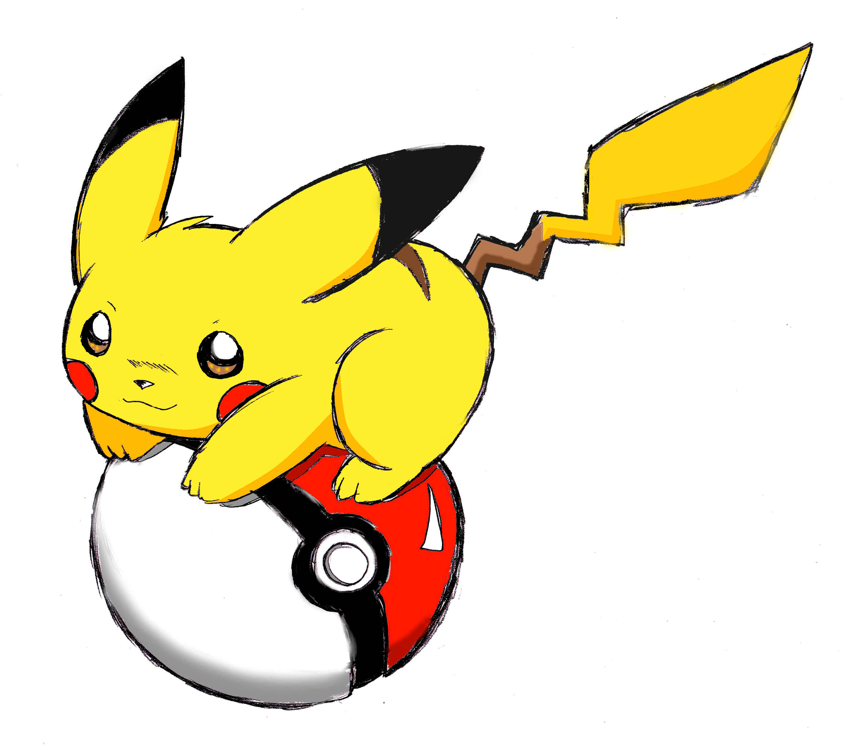 Pikachu Sitting Clipart No Background.