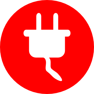 Electric Power Plug Icon Clip Art at Clker.com.