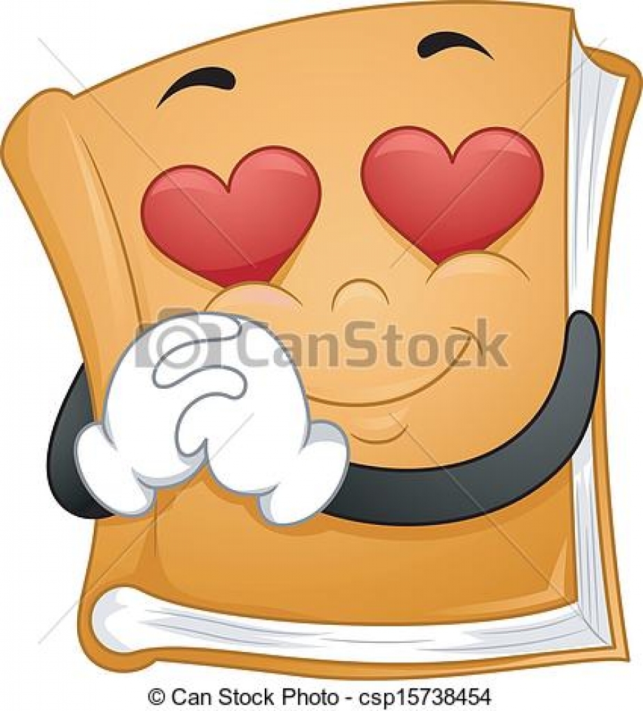 clipart vector of romantic novels illustration of a mascot book.