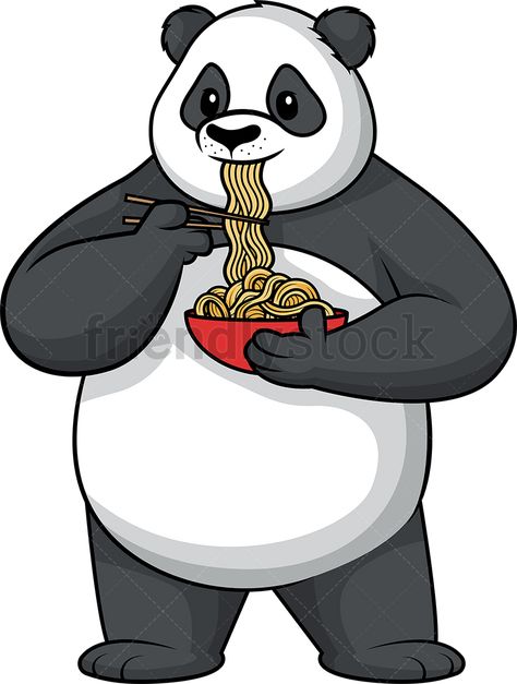 Panda Eating Noodles in 2019.