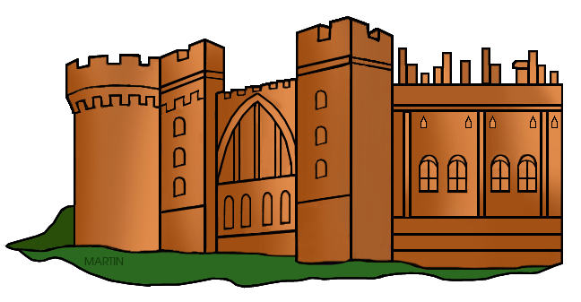 Free Architecture Clip Art by Phillip Martin, Norman Castle.