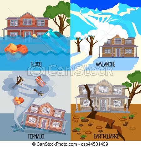 Natural Disaster Flood Clipart.