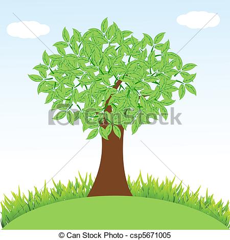 Tree And Grass Clipart.