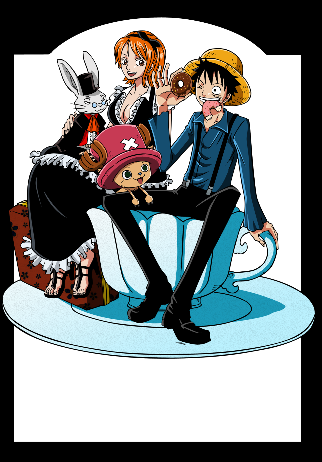 Luffy and Nami favourites by 1MangaOtaku on DeviantArt.