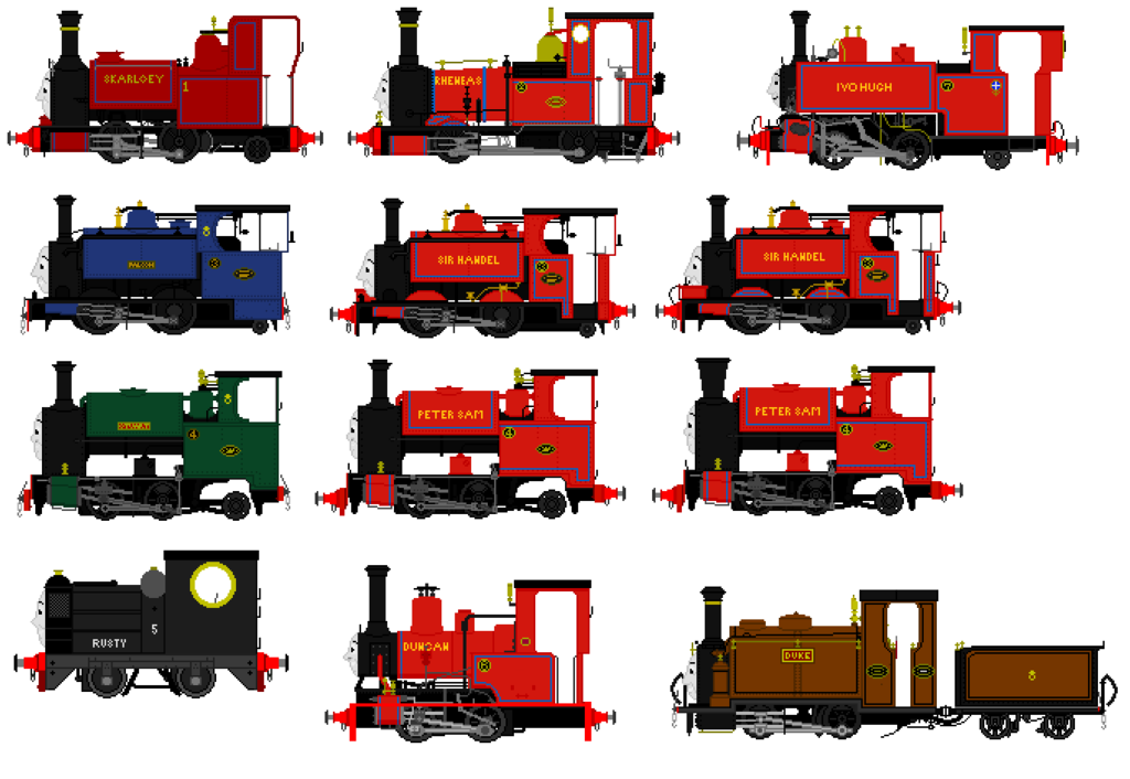 Railway Series Narrow Gauge Engines by OneTrueThomasFan on DeviantArt.