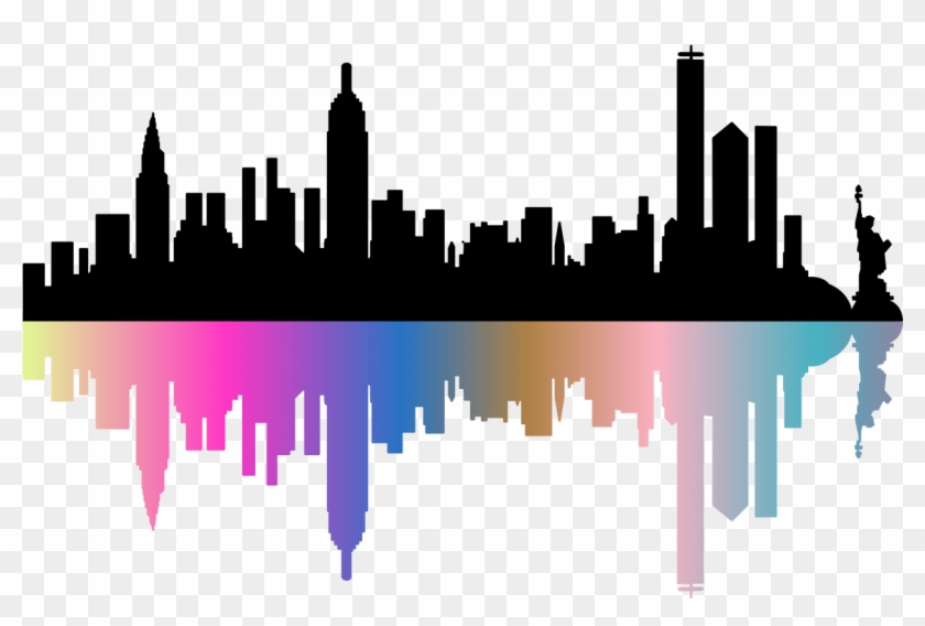 Sticker Skyline De Newyork Design Ambiance Sticker.