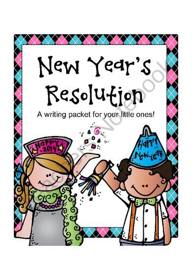 FREE New Years Resolution Writing Sheet from Mommy & Me.