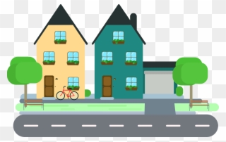 Sensational Design Neighborhood Clipart House Clip.