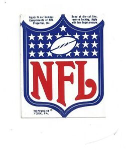 Details about Vintage NFL Shield Logo Decal.