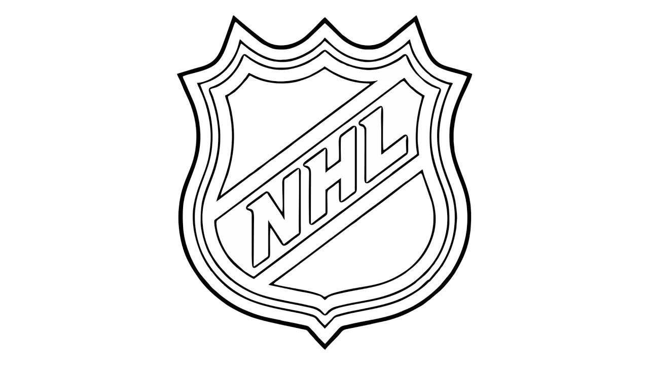 How to Draw the NHL Logo (symbol, emblem).