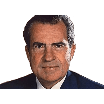 Richard Nixon Close Up transparent PNG.