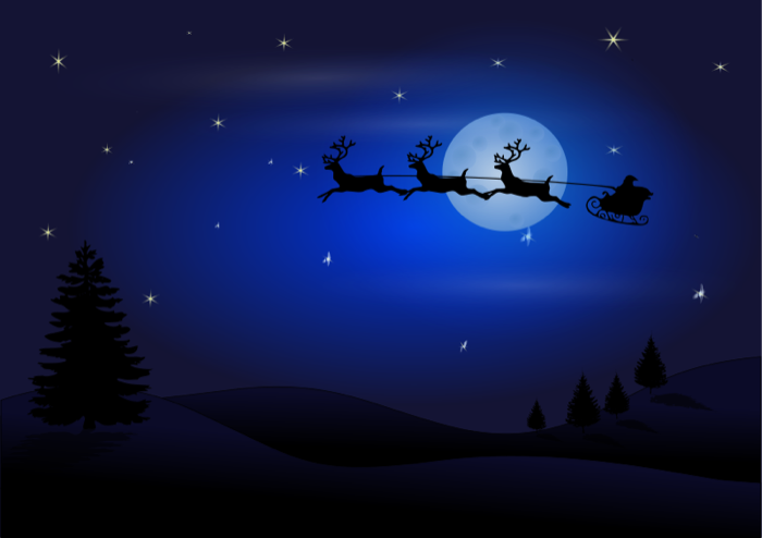 Beautiful Night Scenery Clipart.