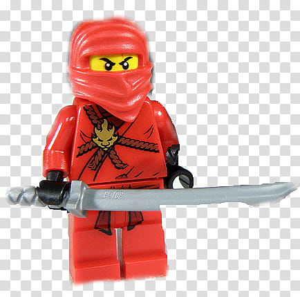 Lego ninjago kai, ninja holding sword minifig transparent.