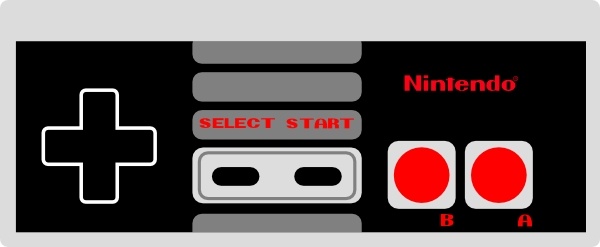 Nintendo Controller clip art Free vector in Open office.