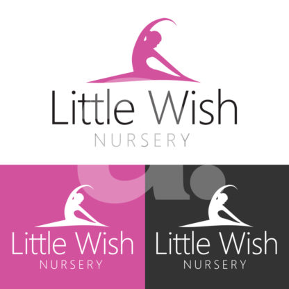 Little Wish Nursery Logo Design.