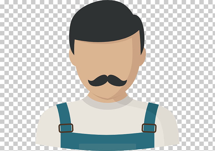 Scalable Graphics Icon, Men wearing overalls small beard PNG.