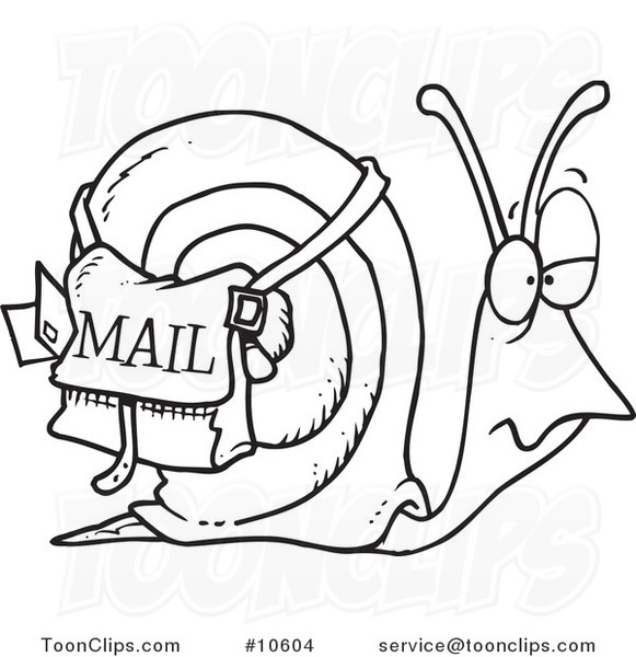 Snail Mail Clip Art N5 free image.