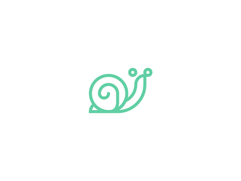 Snail logo by Andres Rigo on Dribbble.