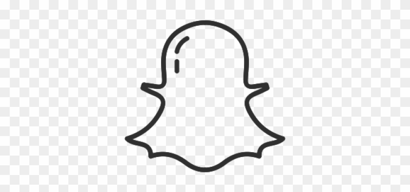 Drawn Ghostly Snapchat Logo.