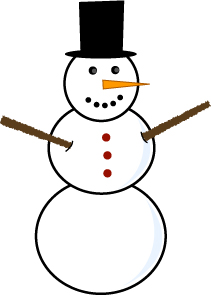 Free snowman clipart images.