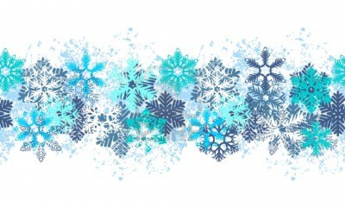 Snowflake Banner Clipart.